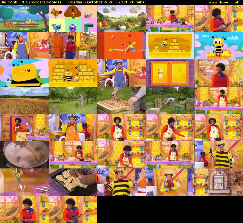 Big Cook Little Cook (CBeebies) Tuesday 6 October 2026 12:00 - 12:20