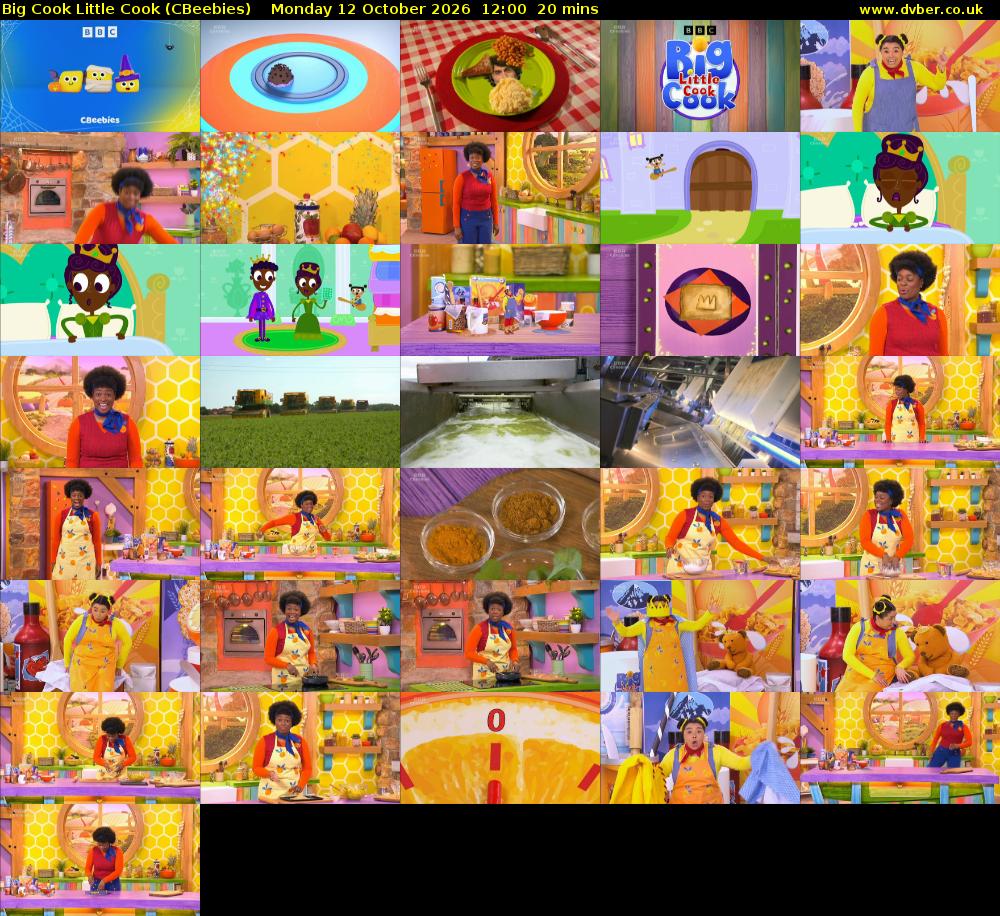 Big Cook Little Cook (CBeebies) Monday 12 October 2026 12:00 - 12:20