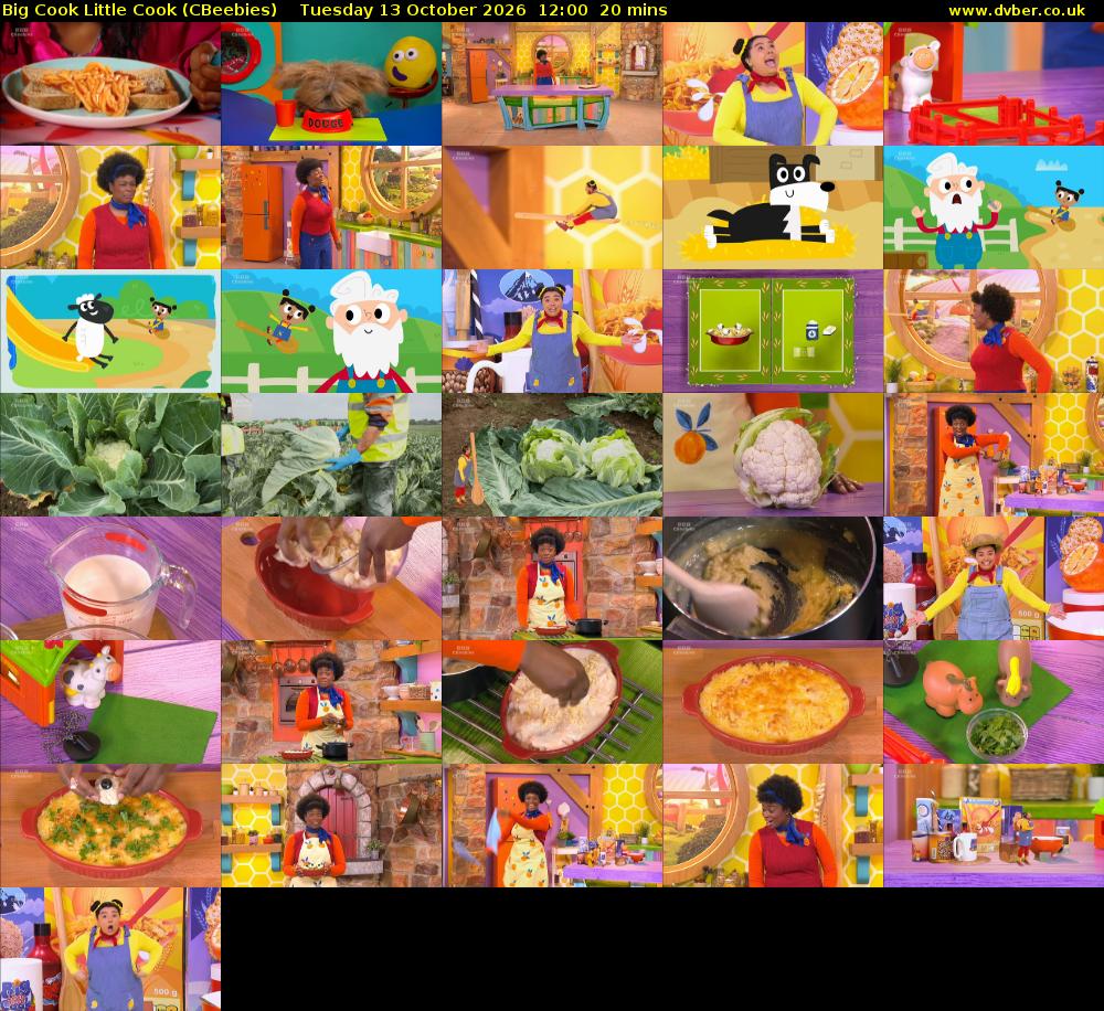 Big Cook Little Cook (CBeebies) Tuesday 13 October 2026 12:00 - 12:20