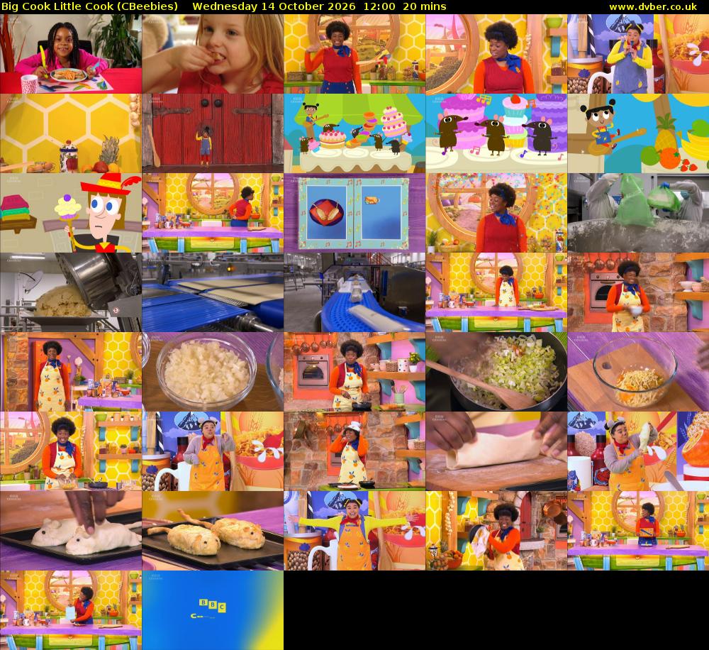 Big Cook Little Cook (CBeebies) Wednesday 14 October 2026 12:00 - 12:20