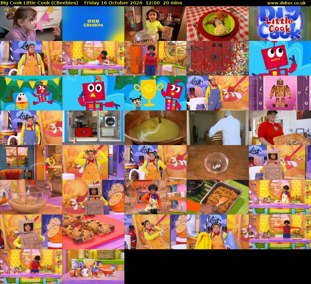 Big Cook Little Cook (CBeebies) Friday 16 October 2026 12:00 - 12:20