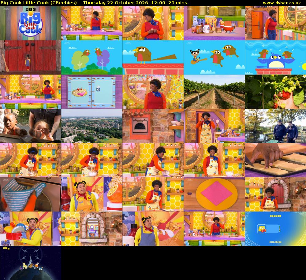 Big Cook Little Cook (CBeebies) Thursday 22 October 2026 12:00 - 12:20