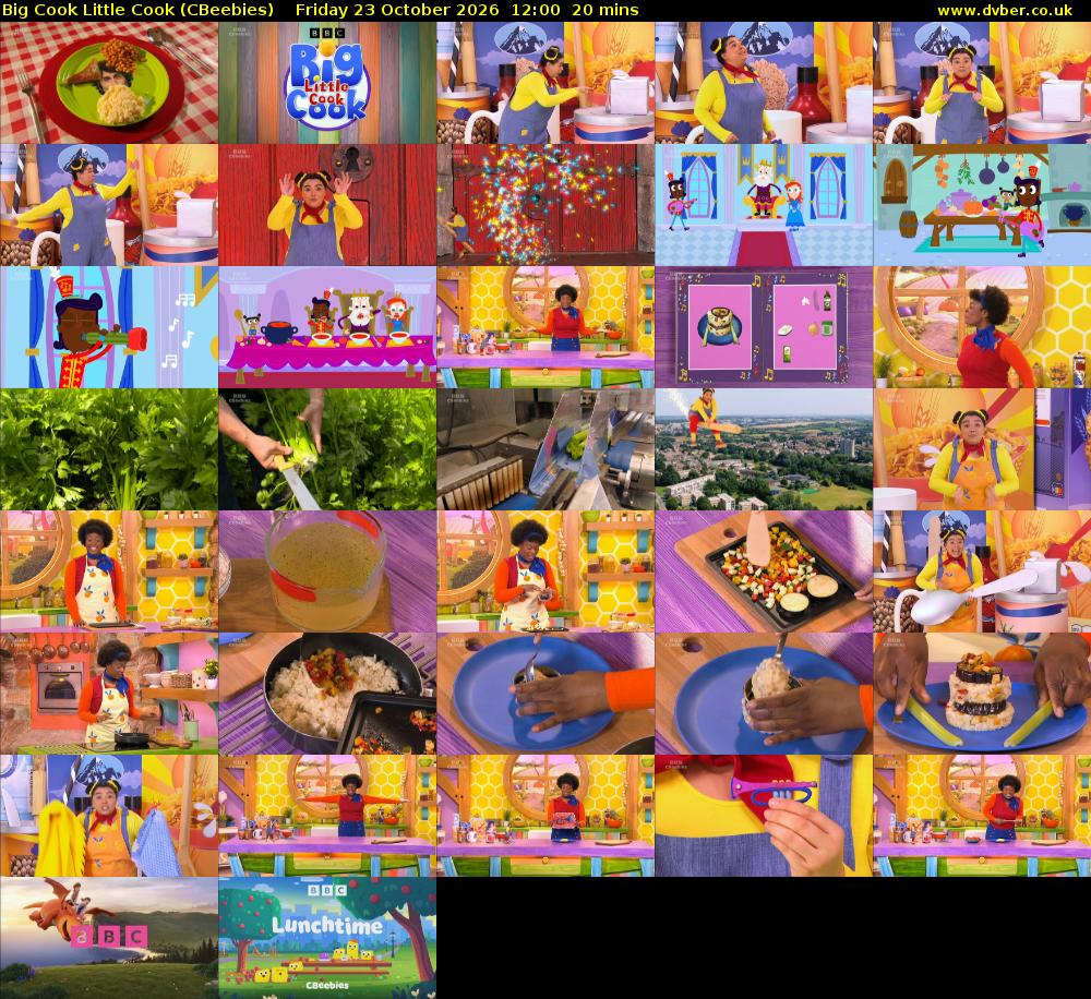 Big Cook Little Cook (CBeebies) Friday 23 October 2026 12:00 - 12:20