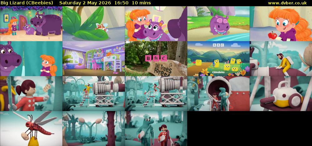 Big Lizard (CBeebies) Saturday 2 May 2026 16:50 - 17:00