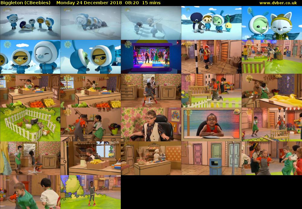 Biggleton (CBeebies) Monday 24 December 2018 08:20 - 08:35