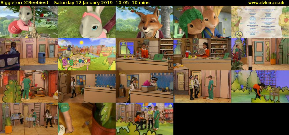 Biggleton (CBeebies) Saturday 12 January 2019 10:05 - 10:15