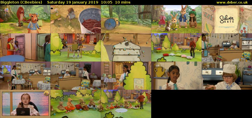 Biggleton (CBeebies) Saturday 19 January 2019 10:05 - 10:15