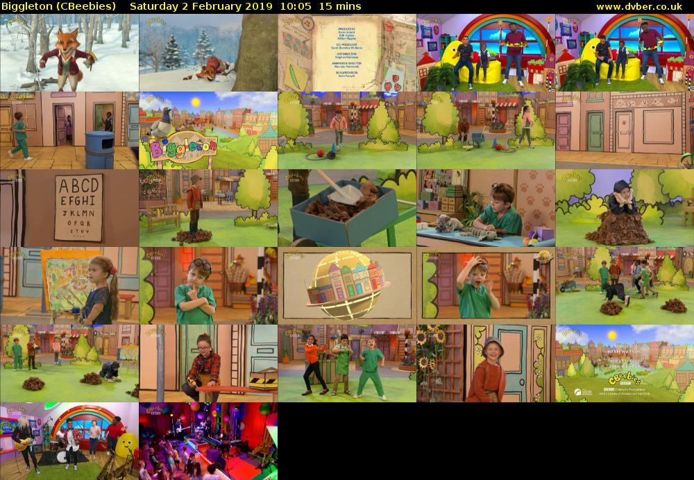 Biggleton (CBeebies) Saturday 2 February 2019 10:05 - 10:20