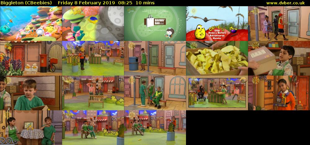 Biggleton (CBeebies) Friday 8 February 2019 08:25 - 08:35