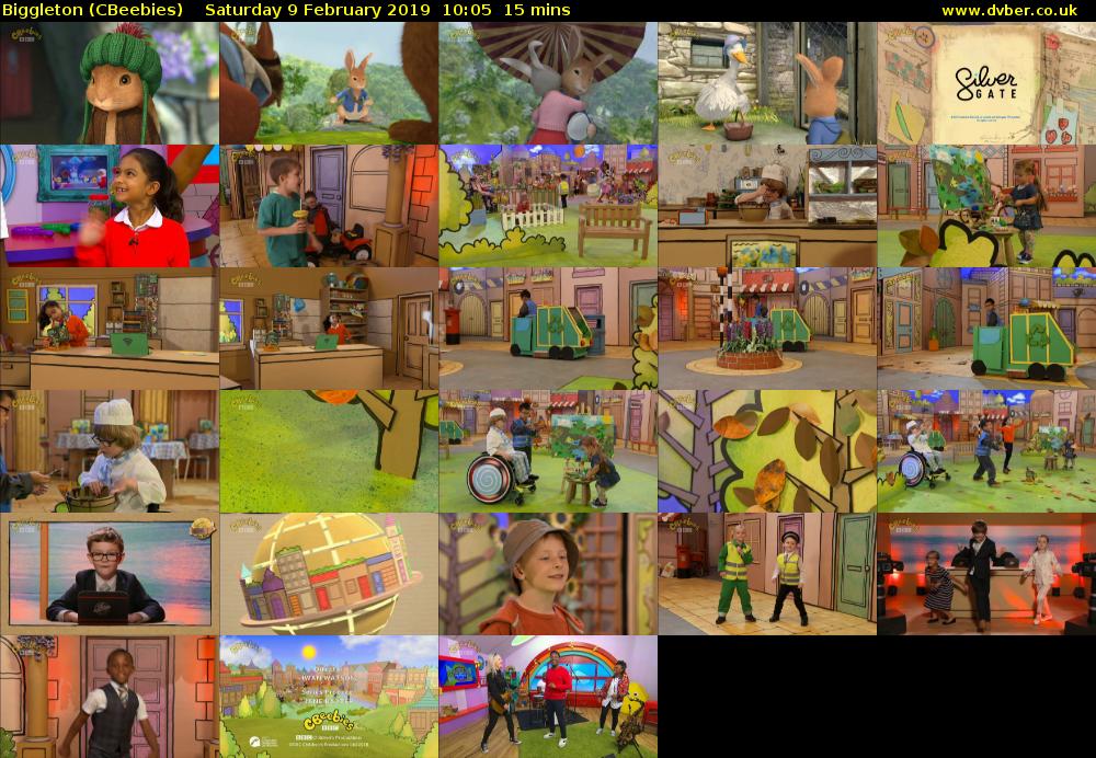 Biggleton (CBeebies) Saturday 9 February 2019 10:05 - 10:20