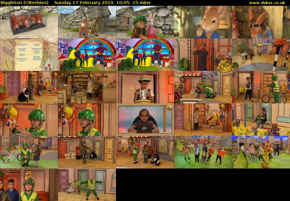 Biggleton (CBeebies) Sunday 17 February 2019 10:05 - 10:20