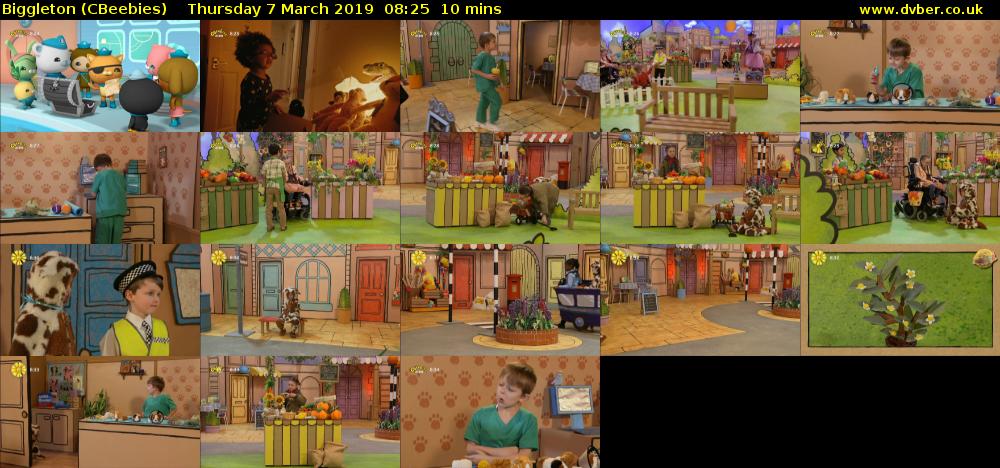 Biggleton (CBeebies) Thursday 7 March 2019 08:25 - 08:35