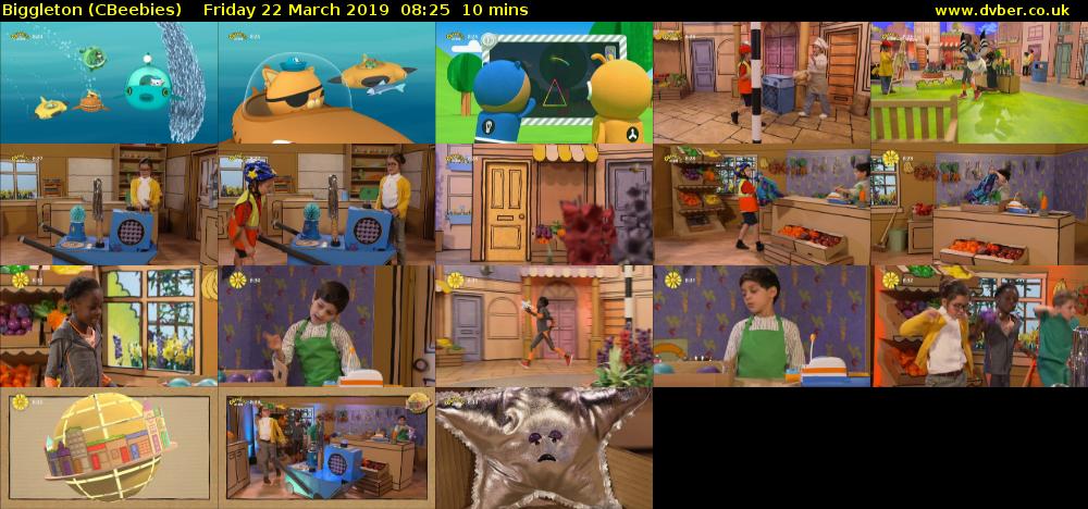 Biggleton (CBeebies) Friday 22 March 2019 08:25 - 08:35