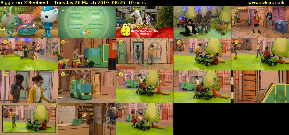 Biggleton (CBeebies) Tuesday 26 March 2019 08:25 - 08:35