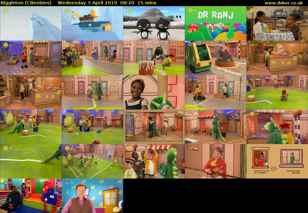 Biggleton (CBeebies) Wednesday 3 April 2019 08:20 - 08:35
