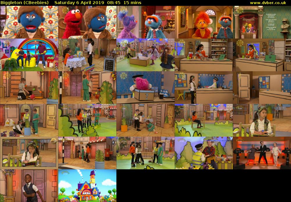 Biggleton (CBeebies) Saturday 6 April 2019 08:45 - 09:00
