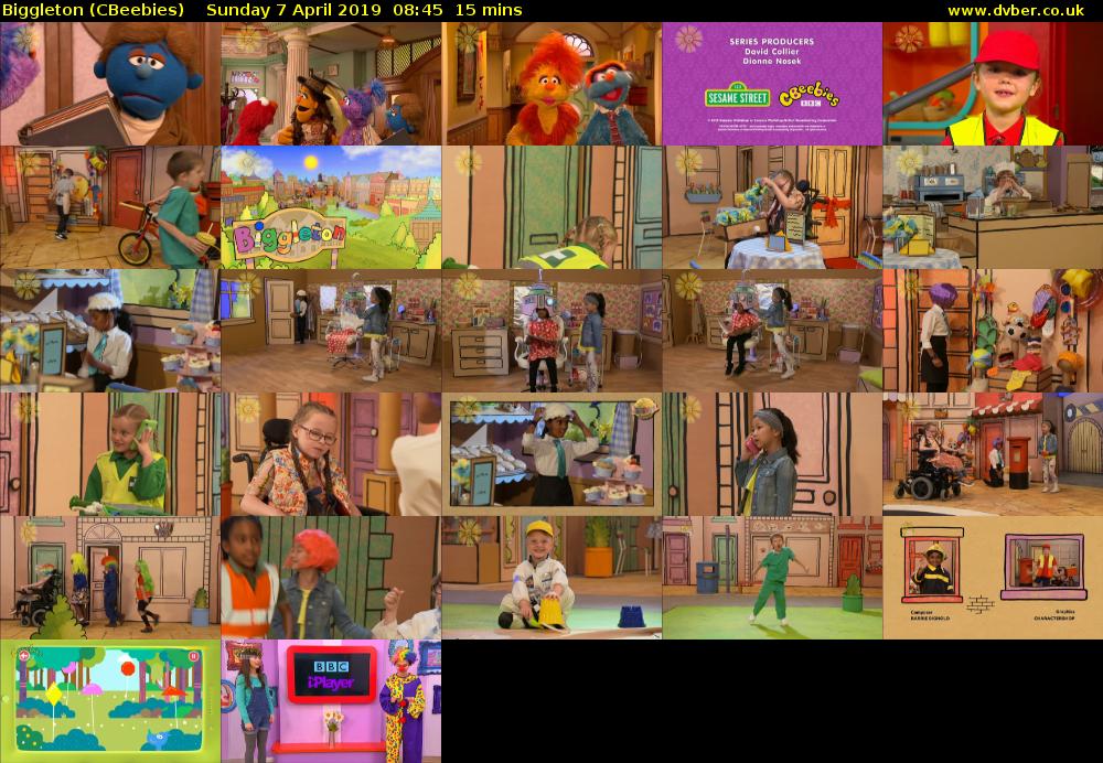 Biggleton (CBeebies) Sunday 7 April 2019 08:45 - 09:00