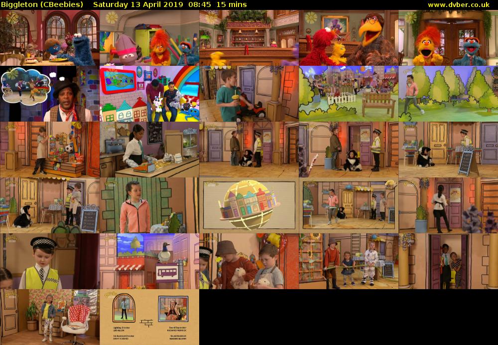 Biggleton (CBeebies) Saturday 13 April 2019 08:45 - 09:00