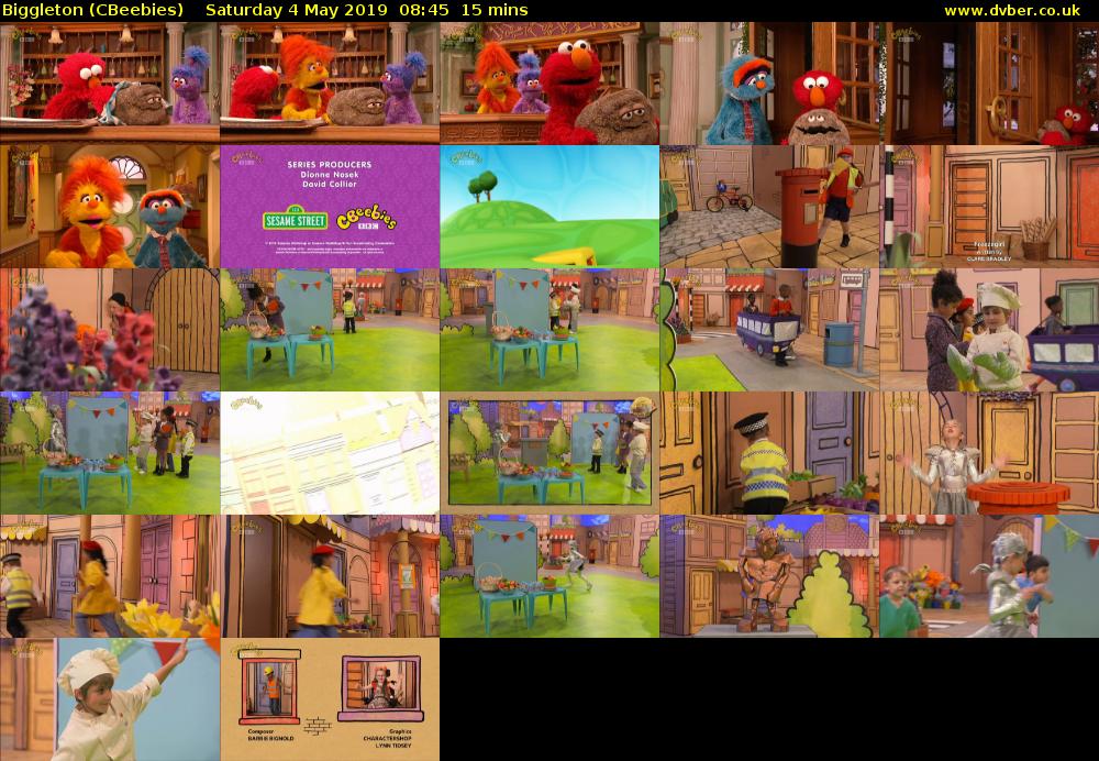 Biggleton (CBeebies) Saturday 4 May 2019 08:45 - 09:00