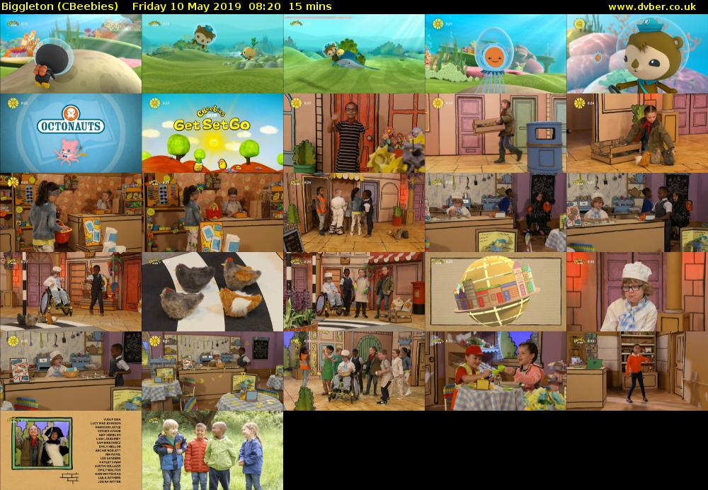 Biggleton (CBeebies) Friday 10 May 2019 08:20 - 08:35