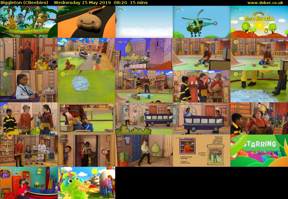 Biggleton (CBeebies) Wednesday 15 May 2019 08:20 - 08:35