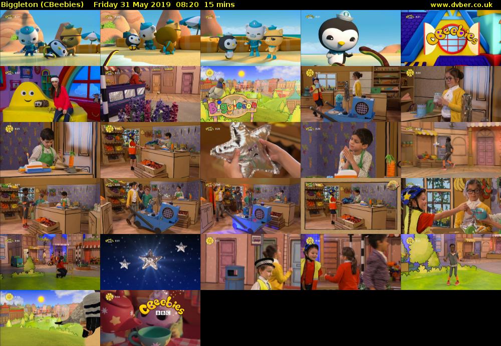 Biggleton (CBeebies) Friday 31 May 2019 08:20 - 08:35