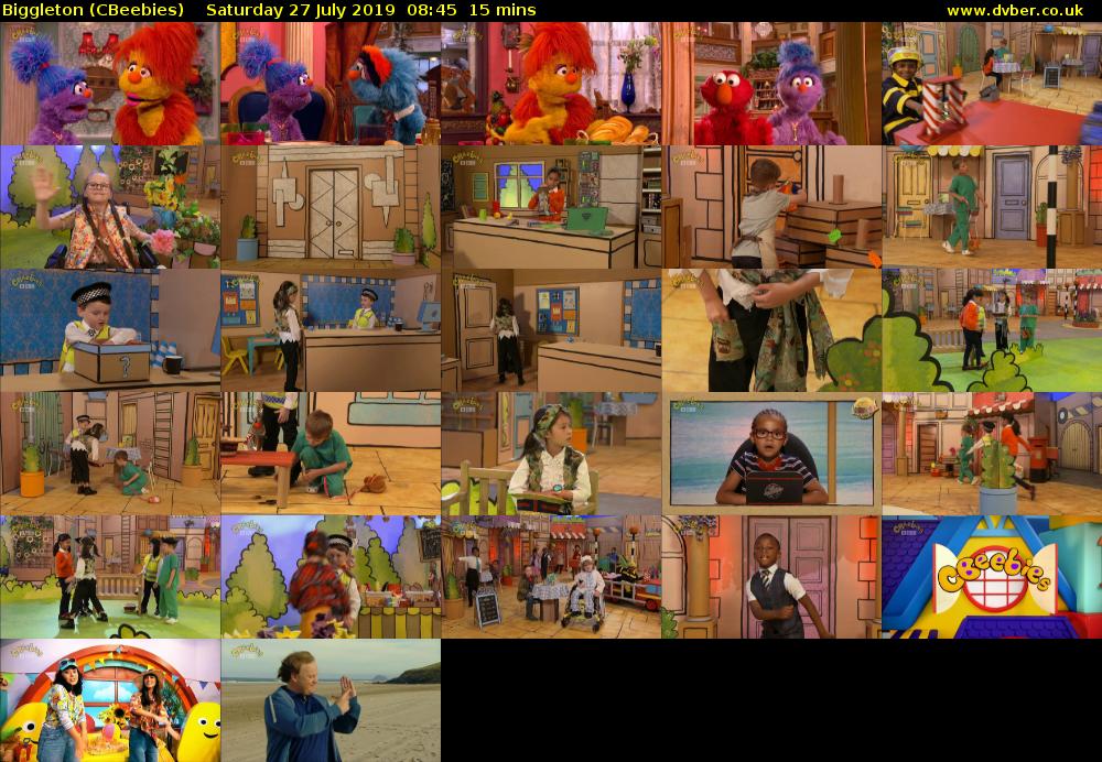 Biggleton (CBeebies) Saturday 27 July 2019 08:45 - 09:00