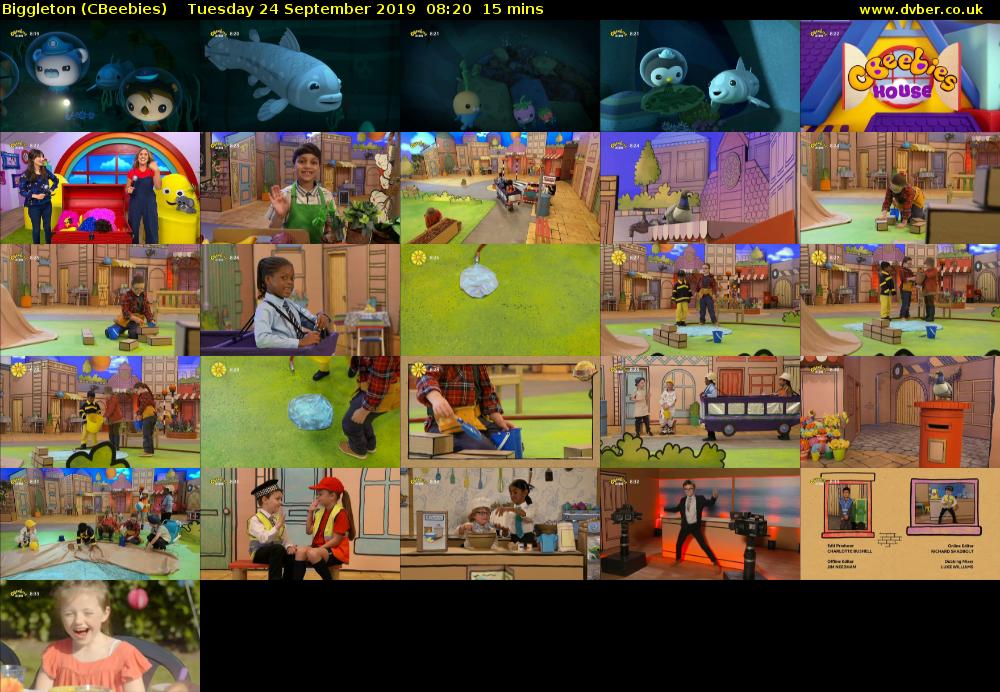 Biggleton (CBeebies) Tuesday 24 September 2019 08:20 - 08:35
