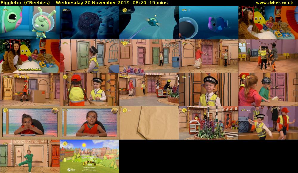 Biggleton (CBeebies) Wednesday 20 November 2019 08:20 - 08:35