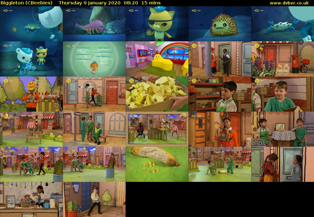 Biggleton (CBeebies) Thursday 9 January 2020 08:20 - 08:35