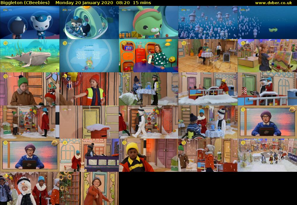 Biggleton (CBeebies) Monday 20 January 2020 08:20 - 08:35