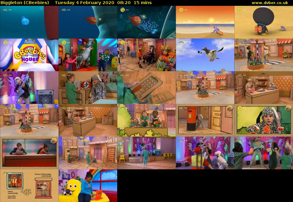 Biggleton (CBeebies) Tuesday 4 February 2020 08:20 - 08:35