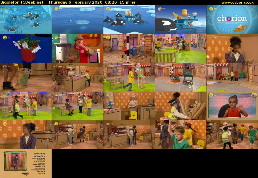 Biggleton (CBeebies) Thursday 6 February 2020 08:20 - 08:35