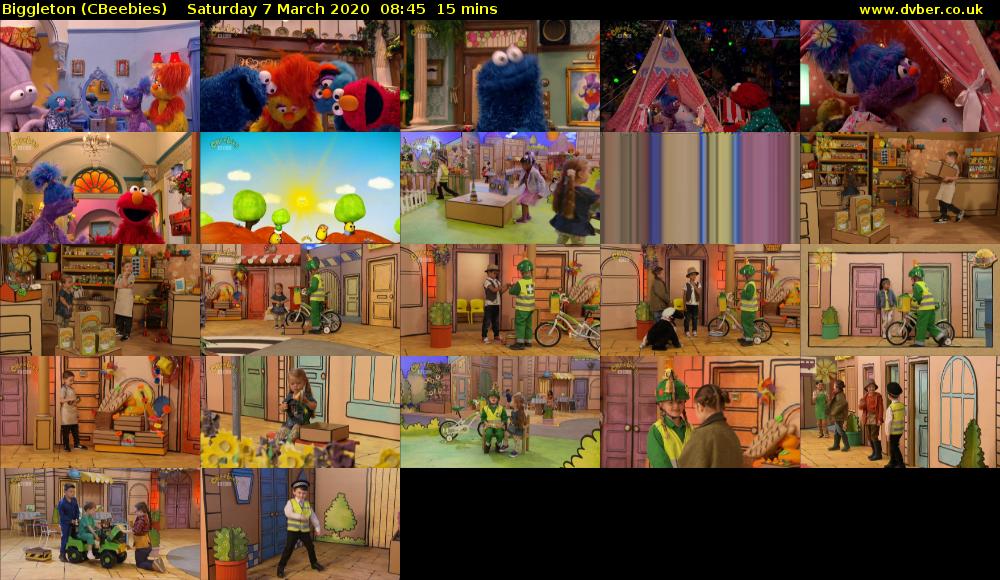 Biggleton (CBeebies) Saturday 7 March 2020 08:45 - 09:00