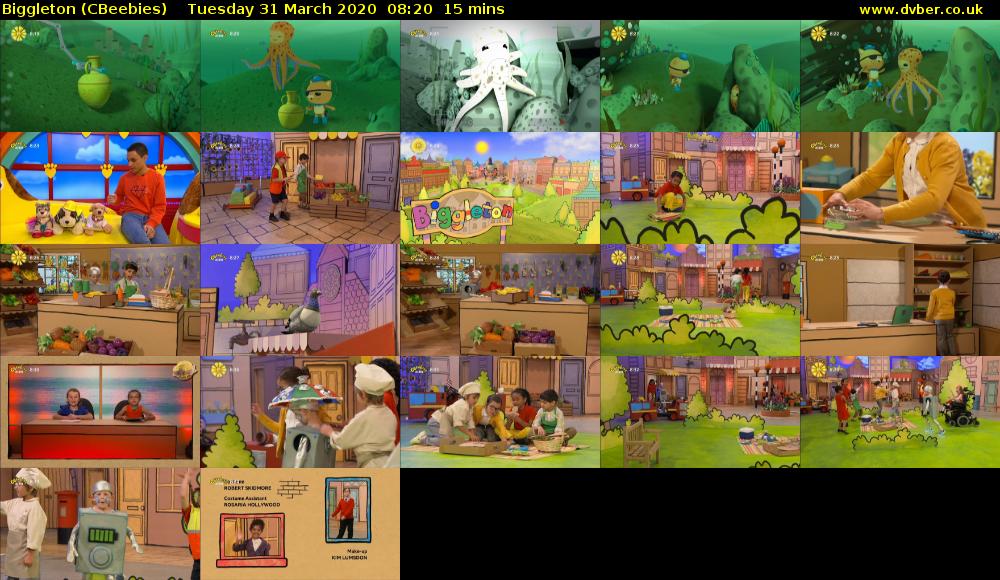 Biggleton (CBeebies) Tuesday 31 March 2020 08:20 - 08:35