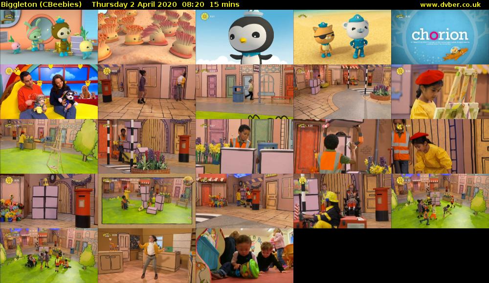 Biggleton (CBeebies) Thursday 2 April 2020 08:20 - 08:35