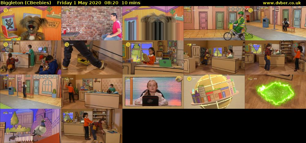 Biggleton (CBeebies) Friday 1 May 2020 08:20 - 08:30