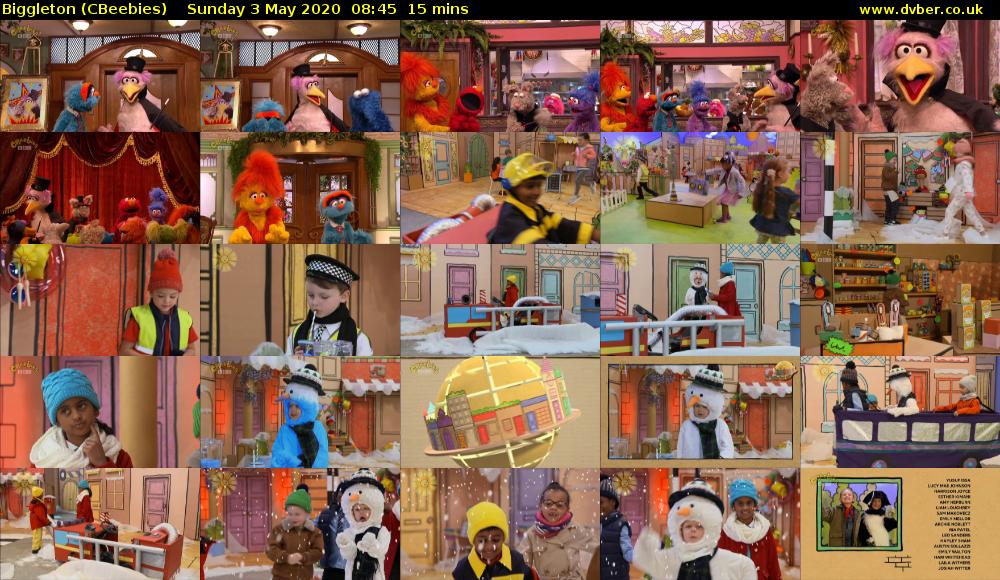 Biggleton (CBeebies) Sunday 3 May 2020 08:45 - 09:00
