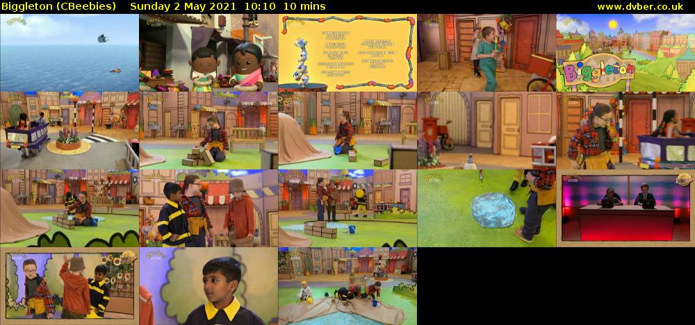 Biggleton (CBeebies) Sunday 2 May 2021 10:10 - 10:20