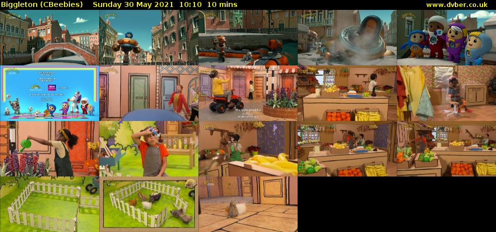 Biggleton (CBeebies) Sunday 30 May 2021 10:10 - 10:20