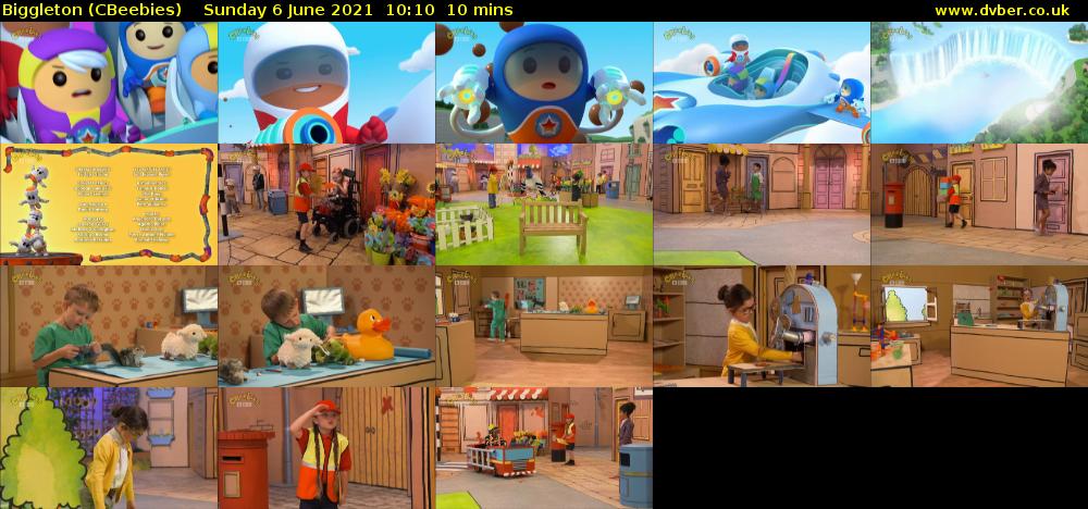 Biggleton (CBeebies) Sunday 6 June 2021 10:10 - 10:20