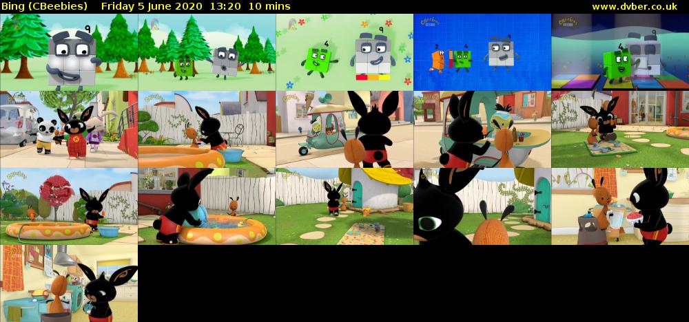 Bing (CBeebies) Friday 5 June 2020 13:20 - 13:30