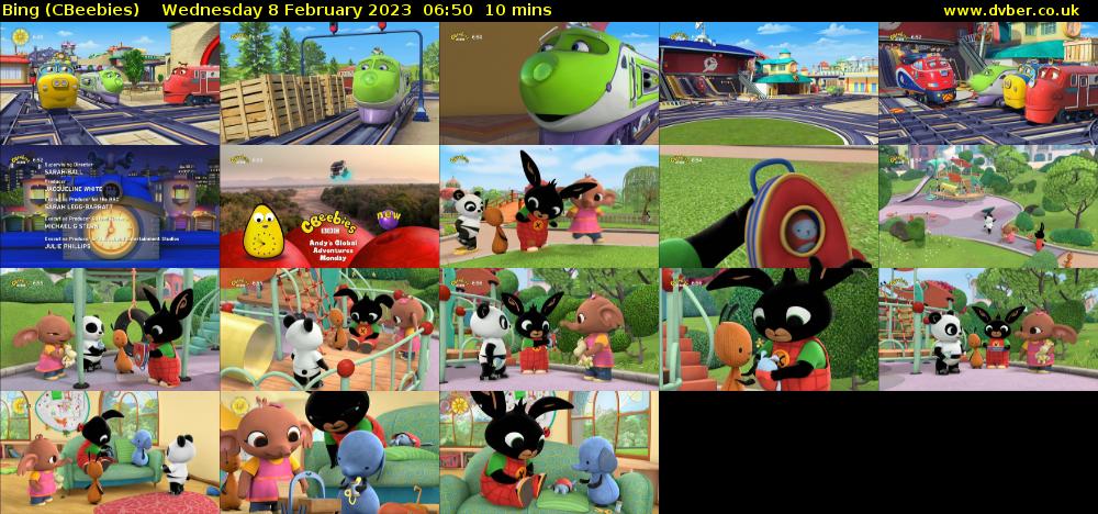 Bing (CBeebies) Wednesday 8 February 2023 06:50 - 07:00