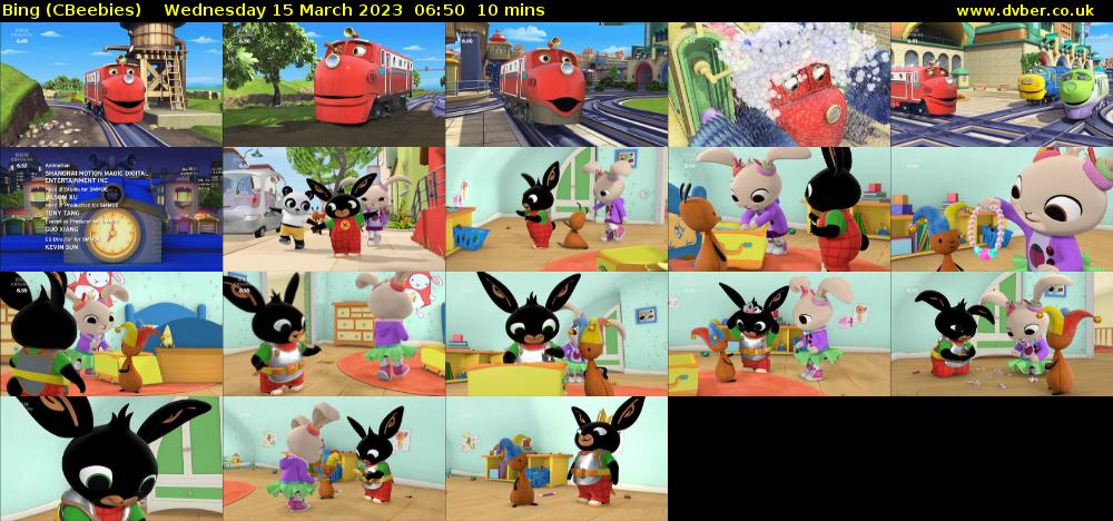 Bing (CBeebies) Wednesday 15 March 2023 06:50 - 07:00