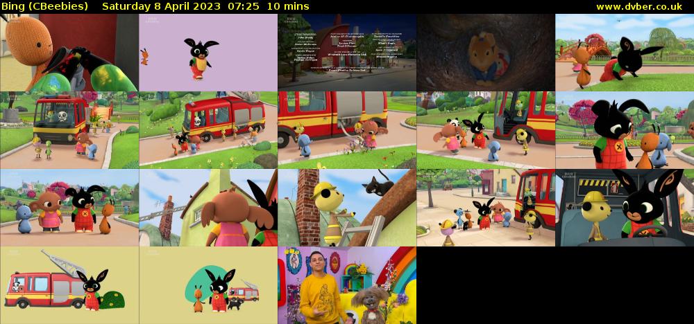 Bing (CBeebies) Saturday 8 April 2023 07:25 - 07:35