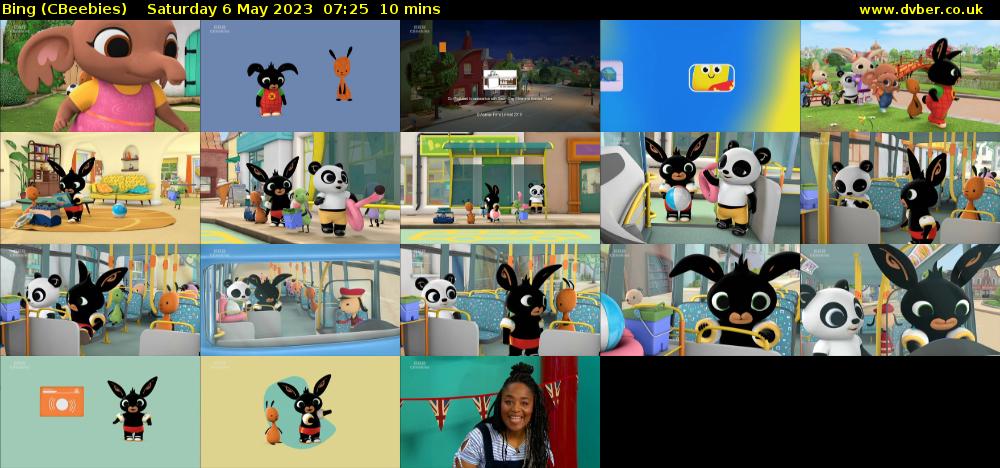 Bing (CBeebies) Saturday 6 May 2023 07:25 - 07:35