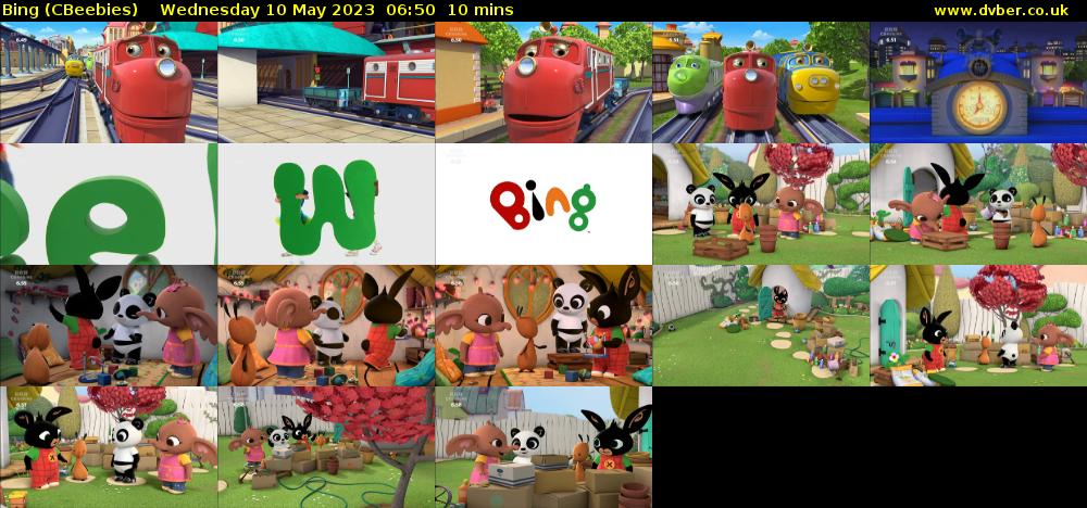 Bing (CBeebies) Wednesday 10 May 2023 06:50 - 07:00