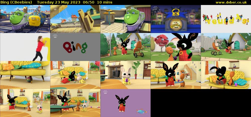 Bing (CBeebies) Tuesday 23 May 2023 06:50 - 07:00