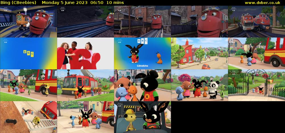 Bing (CBeebies) Monday 5 June 2023 06:50 - 07:00