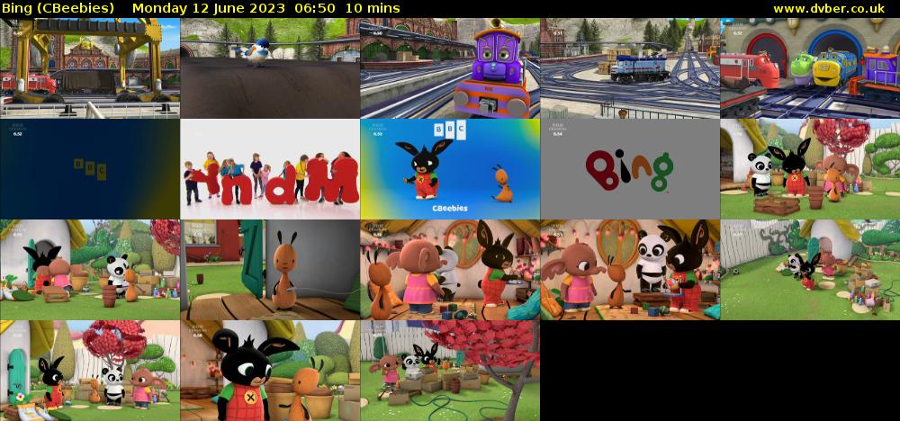 Bing (CBeebies) Monday 12 June 2023 06:50 - 07:00